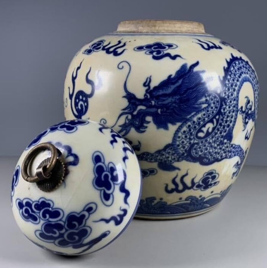 【骨董美品】中国古代　青花模様　壺 骨董美品】中国古代 青花模様 壺